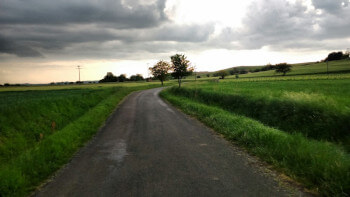 Atmospheric sky in the Tarn.